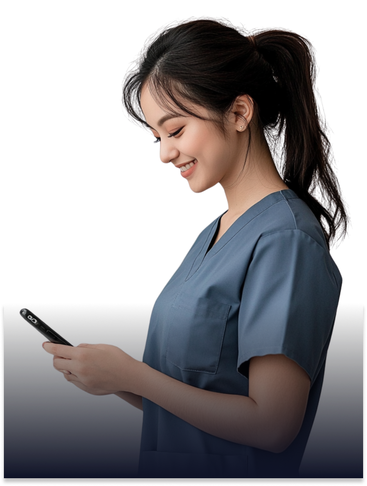 Healthcare professional using Penciled